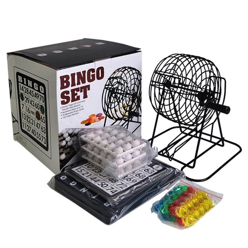 Party Games Large Groups - Bingo Loterij Machine Stalen Bingo Spelkooi