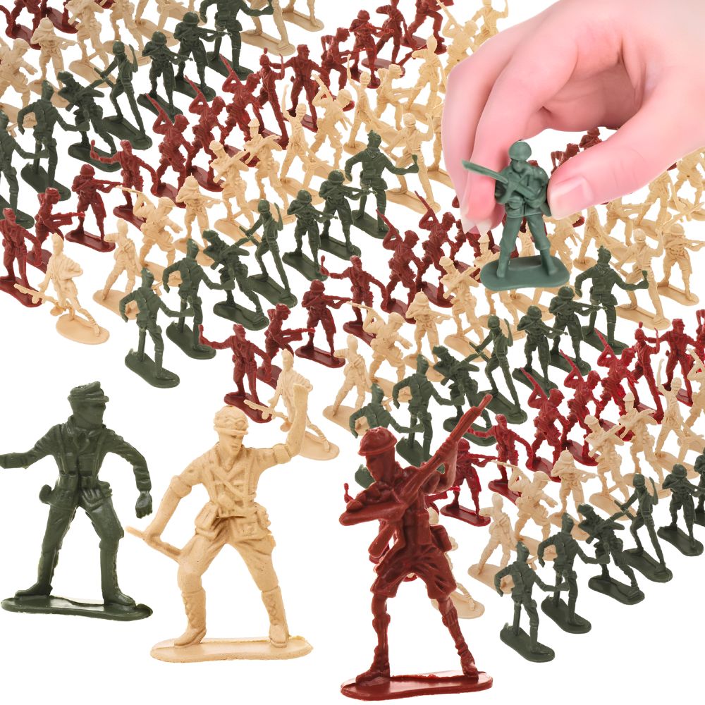 Party Games Mini - 20 stuks Groen/Rood/Geel Multicolor Mini Leger