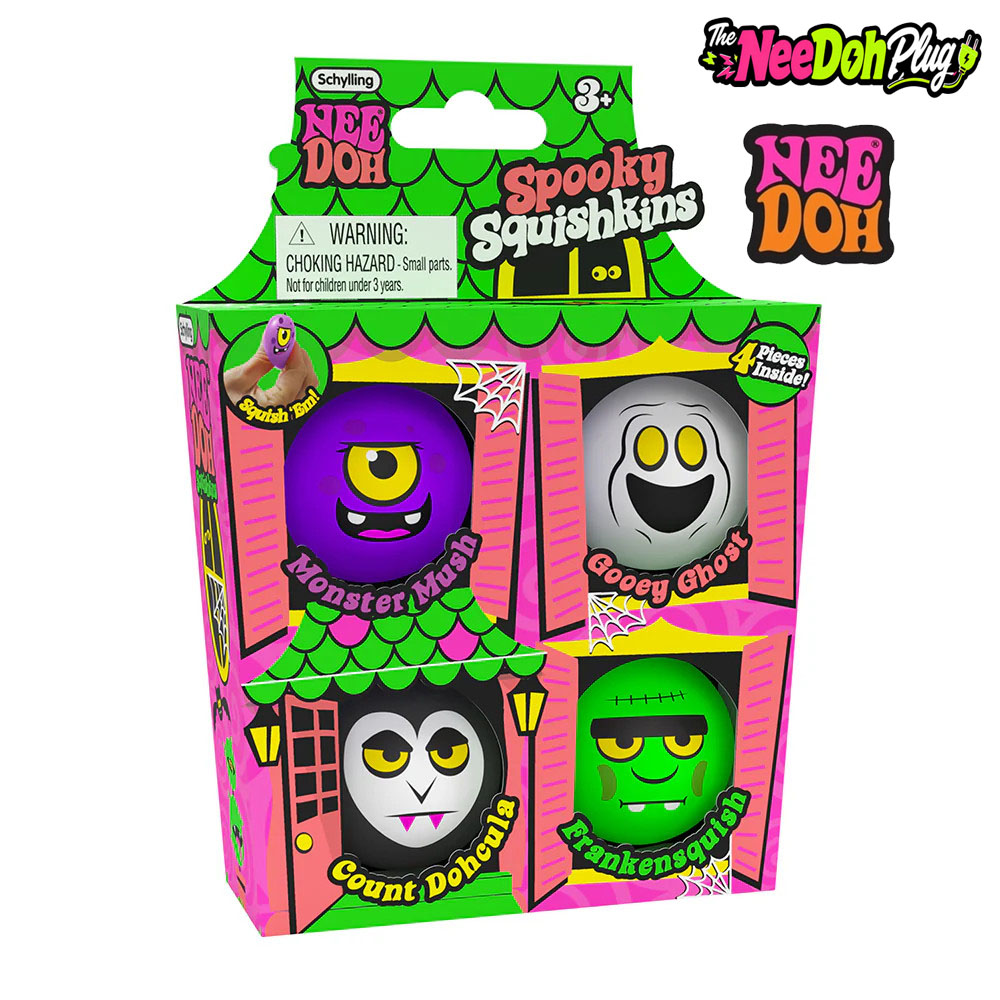 Party Games Mini - Schylling NeeDoh Halloween Mini Spookjes Set