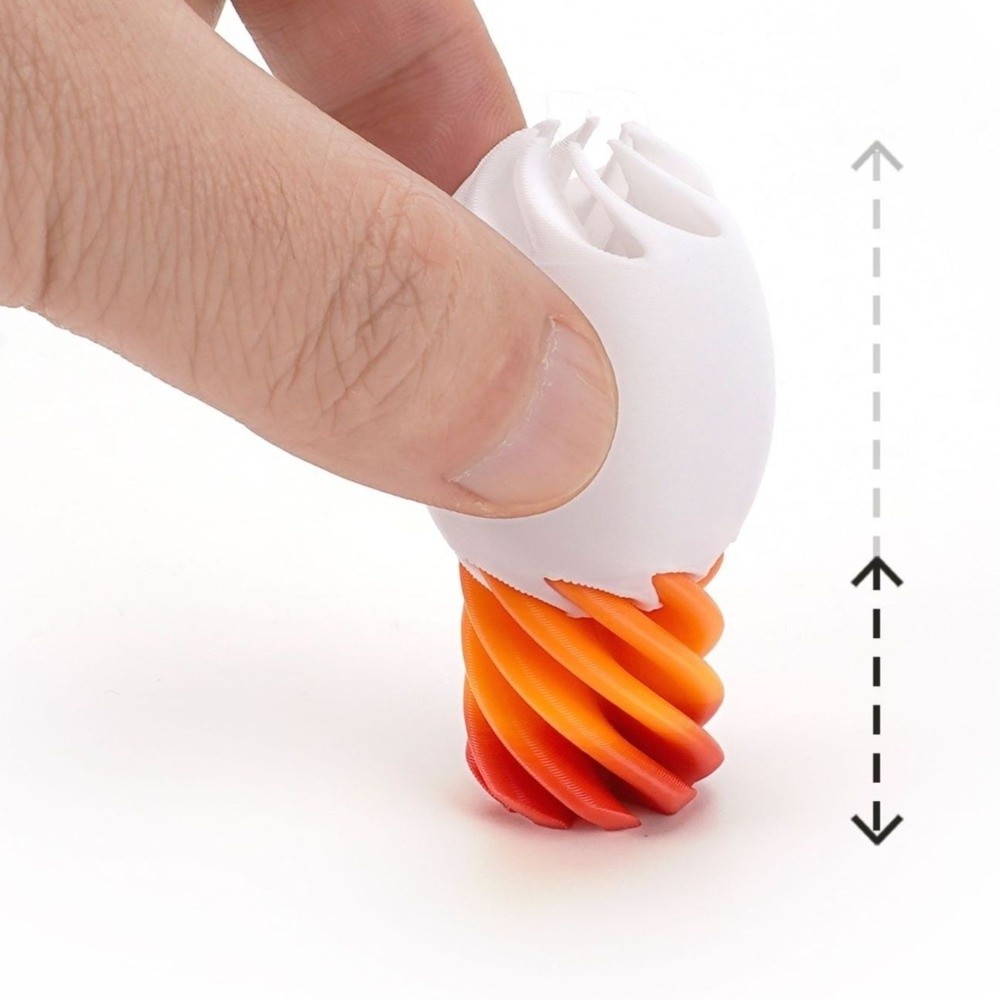 Party Games Egg - 3D-geprint roterend ei, anti-angst, kleurrijk paasei,