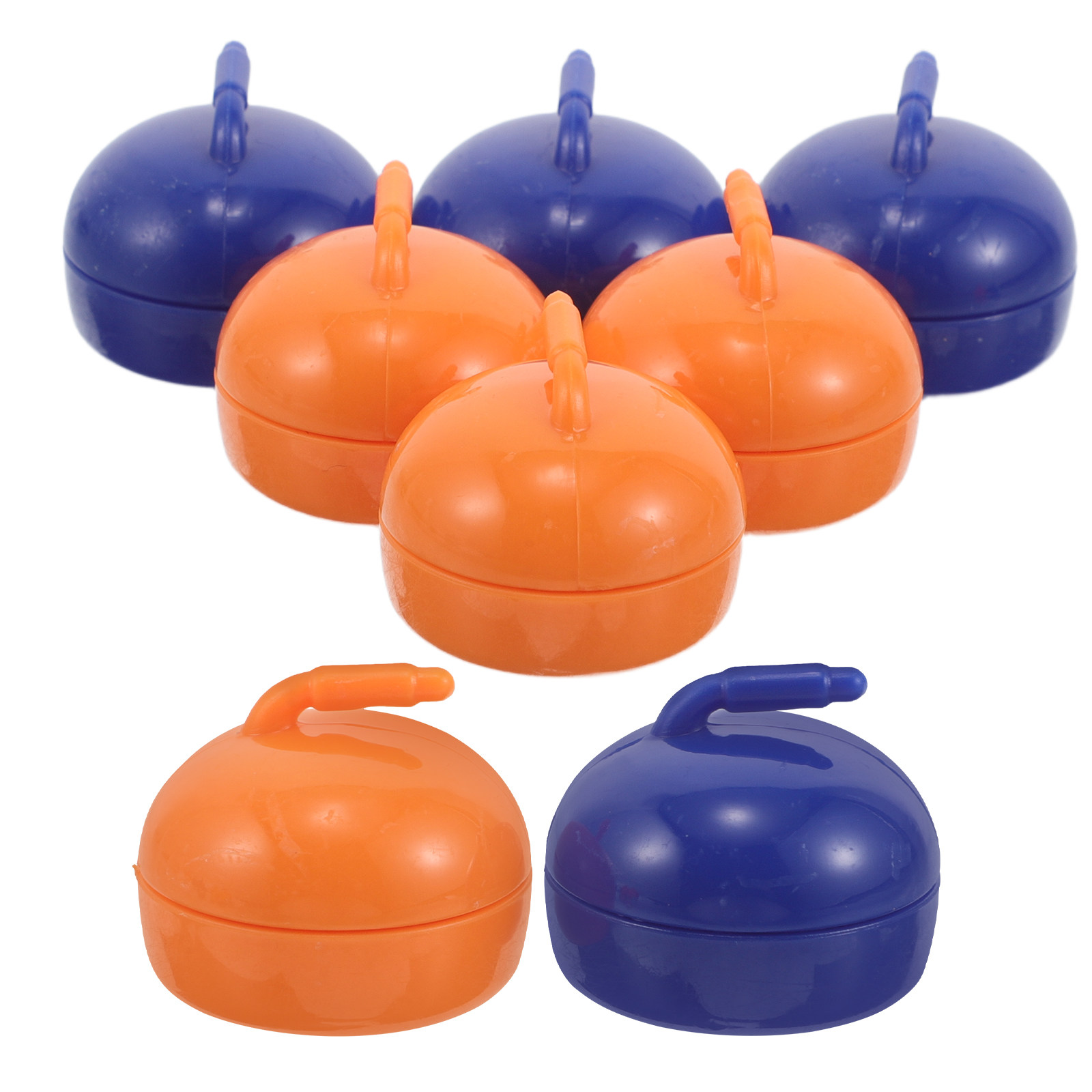 Party Games Mini - 8 stuks, gladde, vervangbare curlingpucks voor