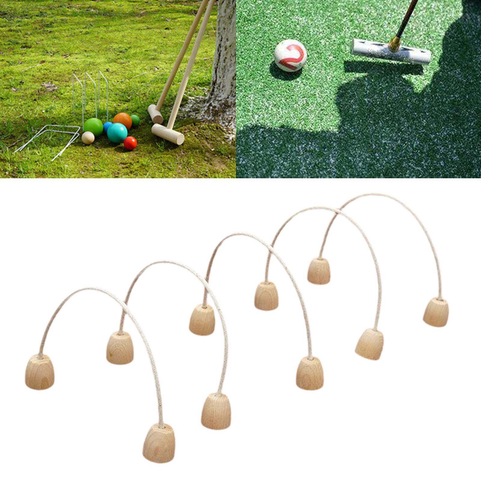 Croquet Set Lawn - Stevige houten kroegtorens, inclusief katoenen touw