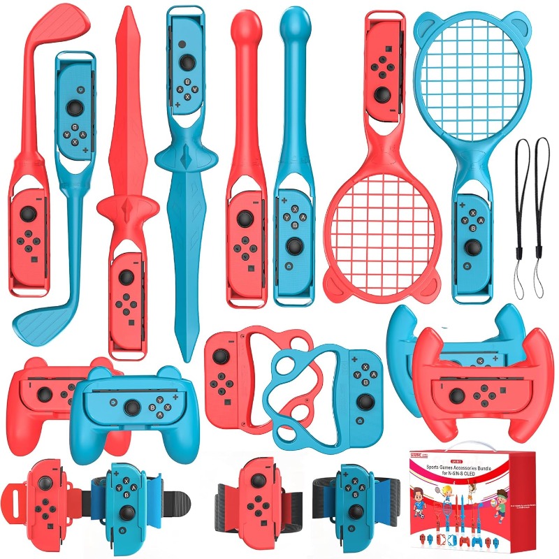 Party Games Nintendo Switch - Voor Switch 2 Sportaccessoires Bundel 18-in-1