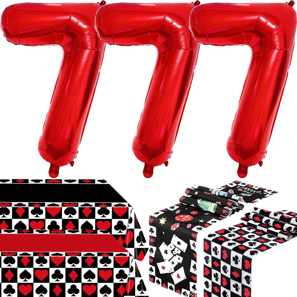 Party Games No Supplies - Poker Casino Decoraties Tafelkleed Las Vegas