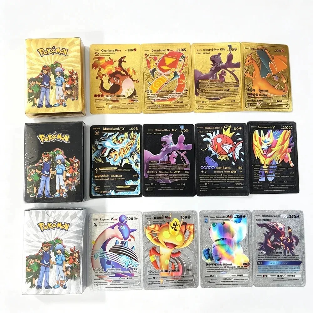 55 stuks Pokémon gouden folie  - Party Games In Spanish recensie en prijs