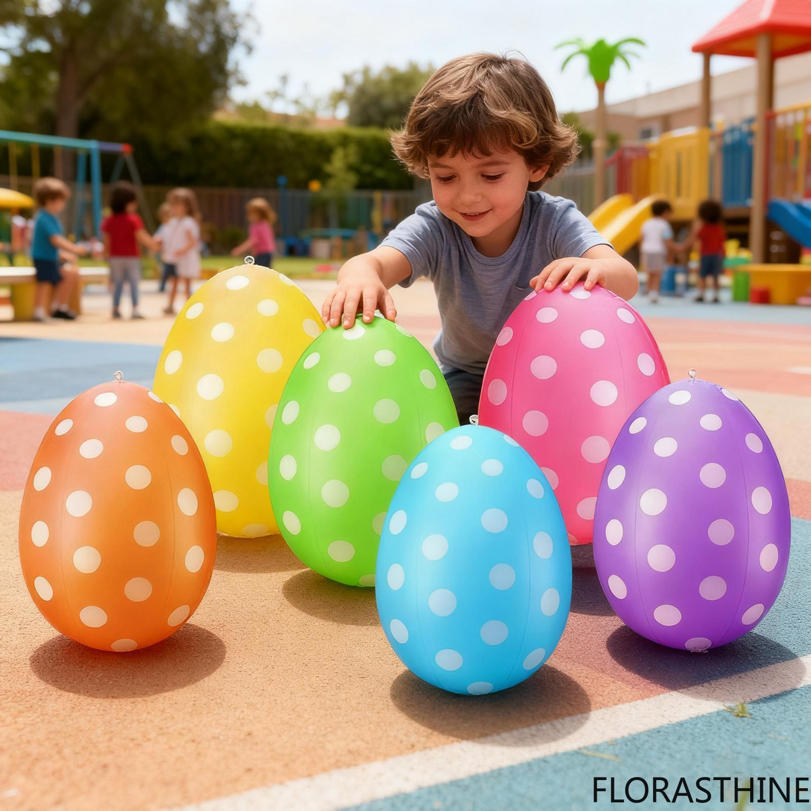 6-delige set opblaasbare paase - Party Games Egg recensie en prijs