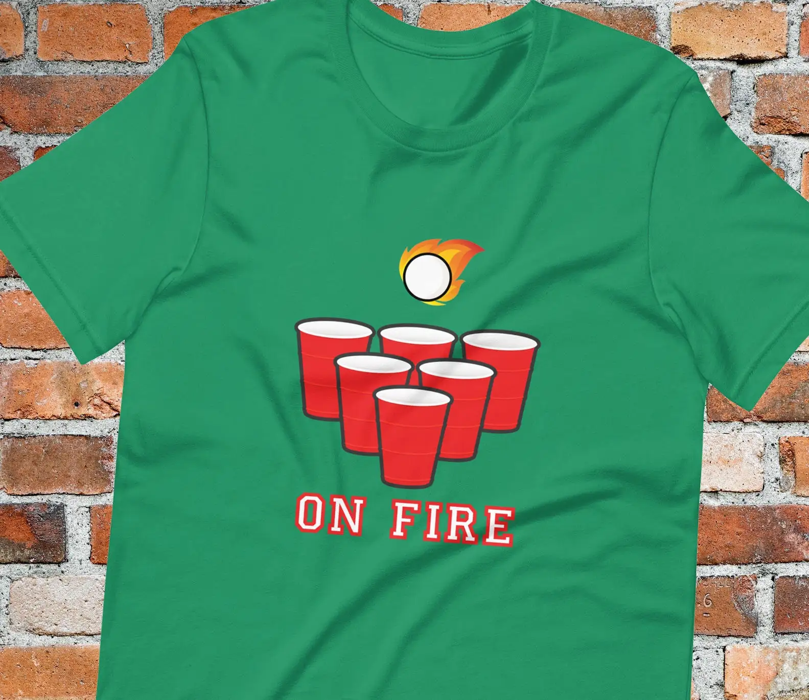 Beer Pong On Fire T-shirt Flip - Party Games College recensie en prijs