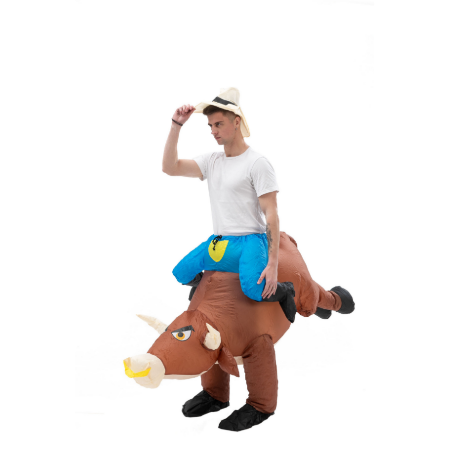 Leuk opblaasbaar cowboykostuum - Party Games In Spanish recensie en prijs