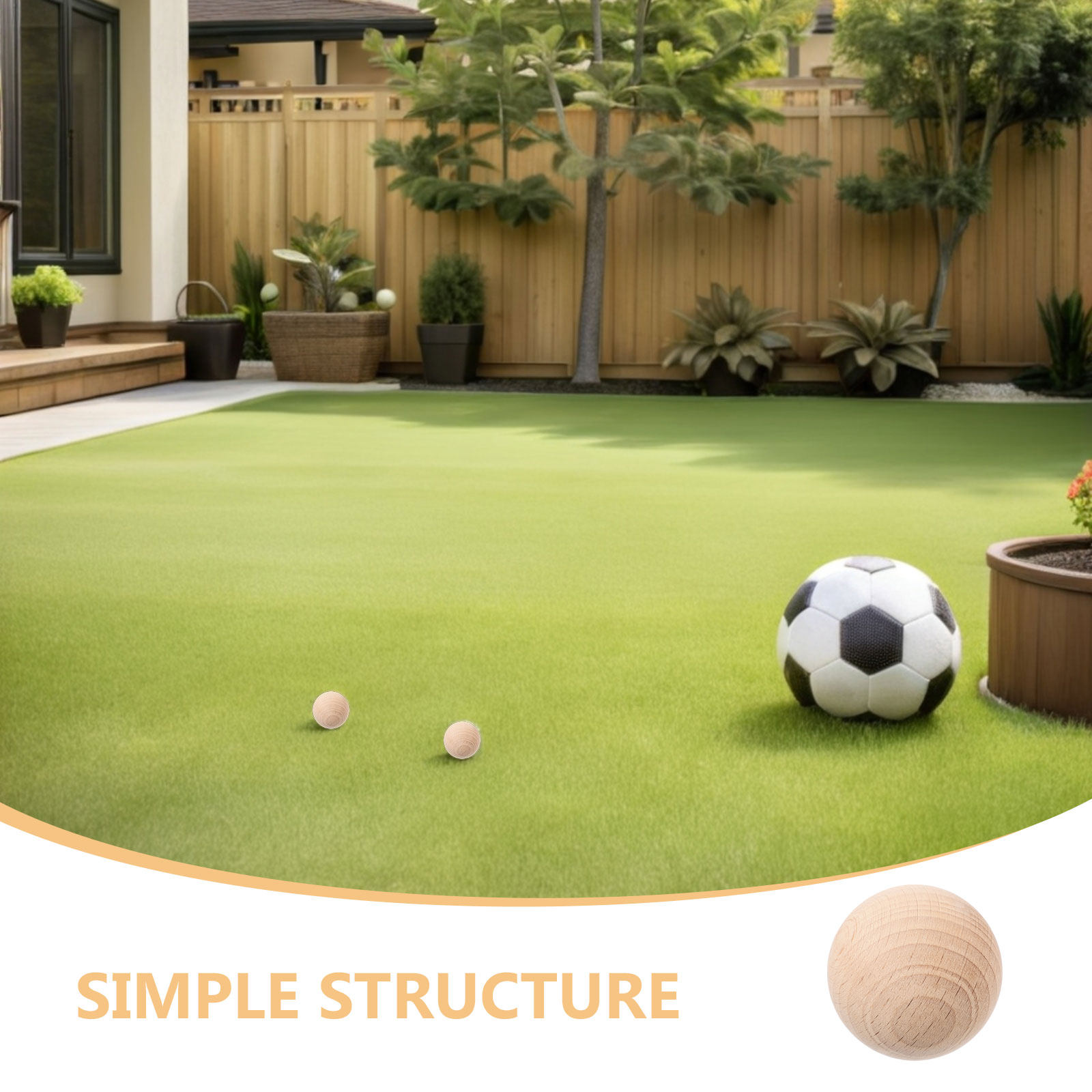 4 stuks natuurlijke houten cro - Croquet Set Lawn recensie en prijs