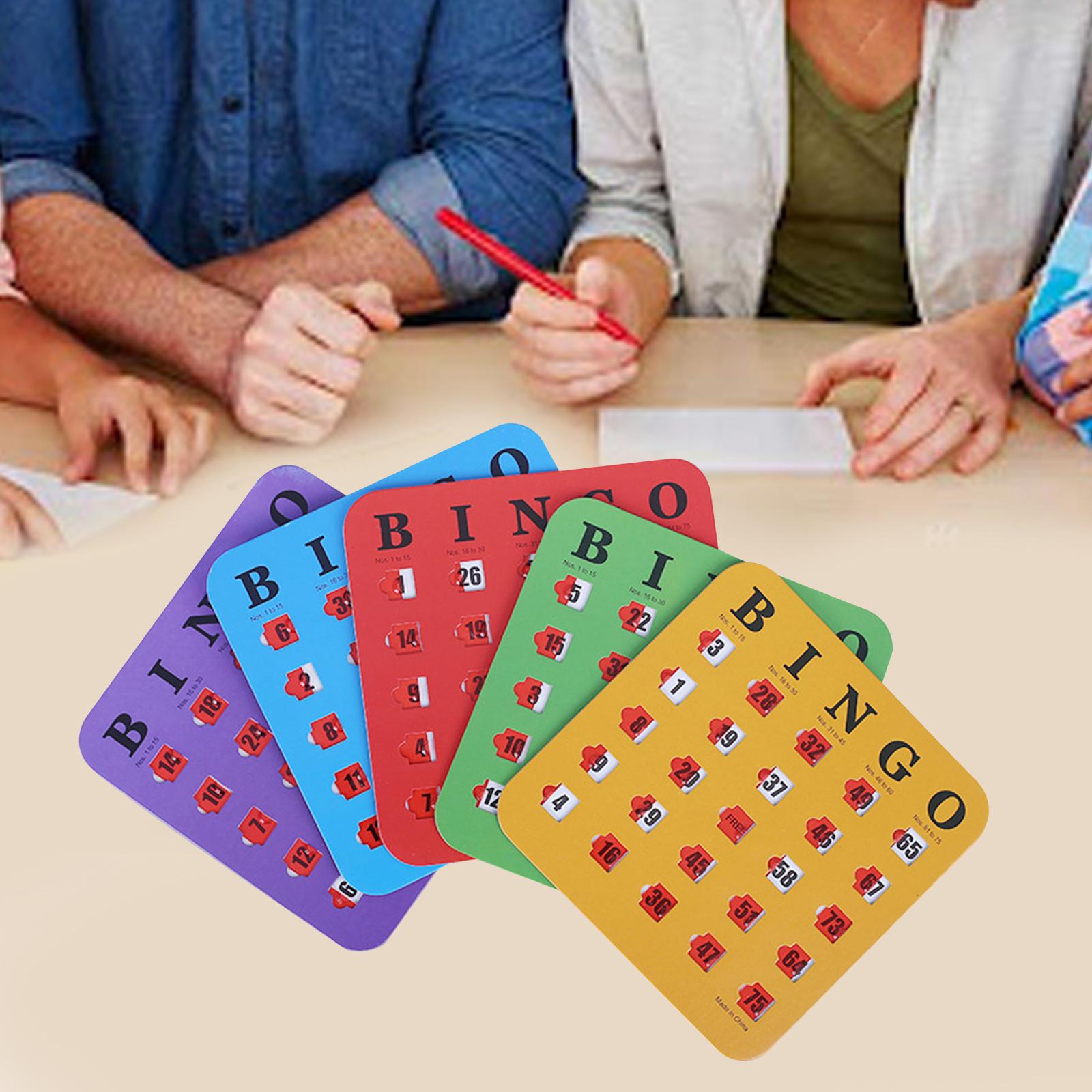 5-delig groot bedrukt bingokar - Party Games Large Groups recensie en prijs